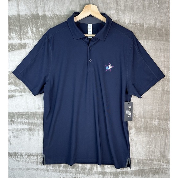 RHONE Other - Rhone Regatta 2026 NBA All Stars Polo Navy Mens L Short Sleeve Lightweight NWT